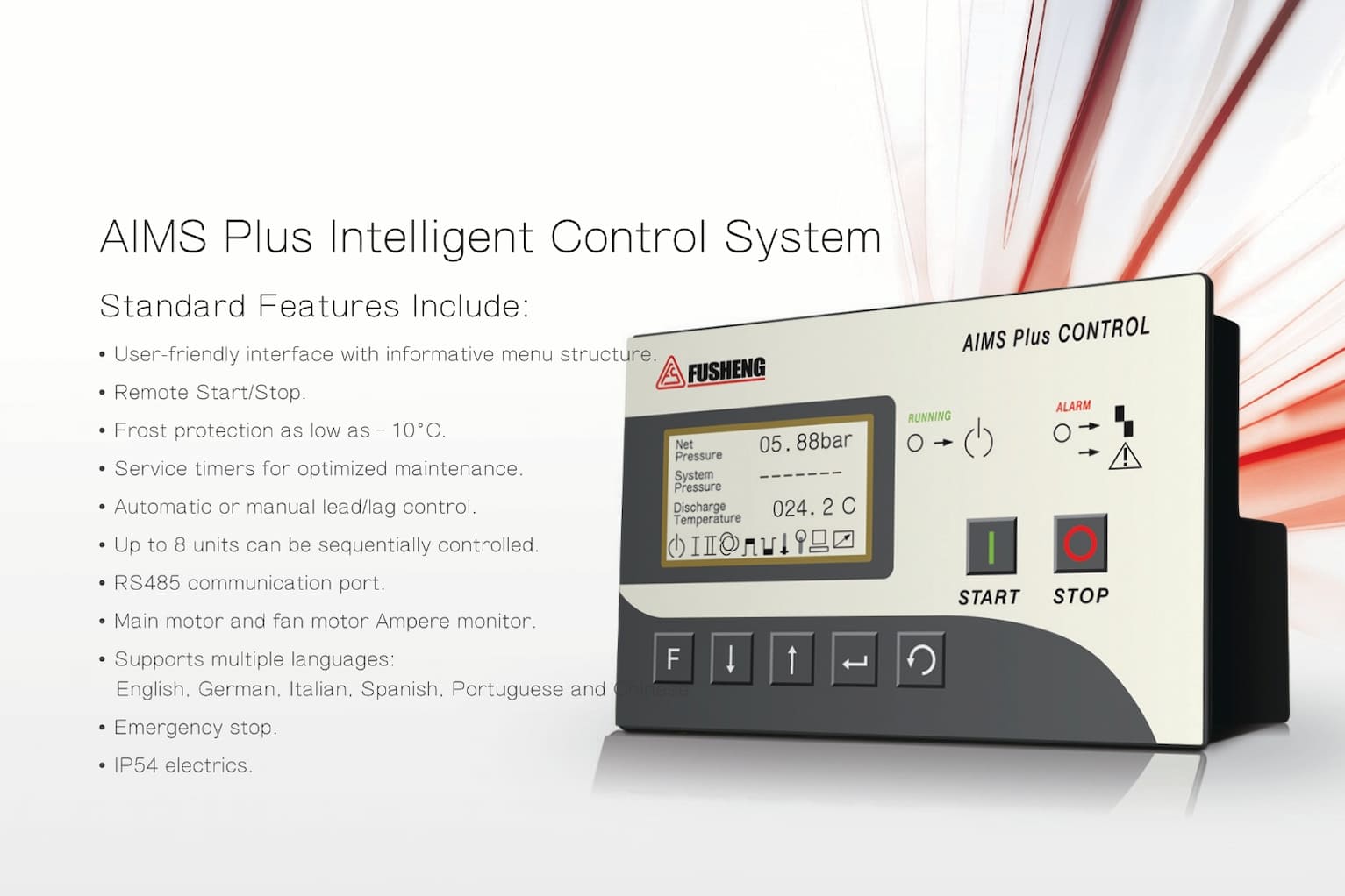 Màn hình máy nén khí fusheng